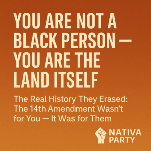 📜 You Are Not a Black Person — You Are the Land Itself